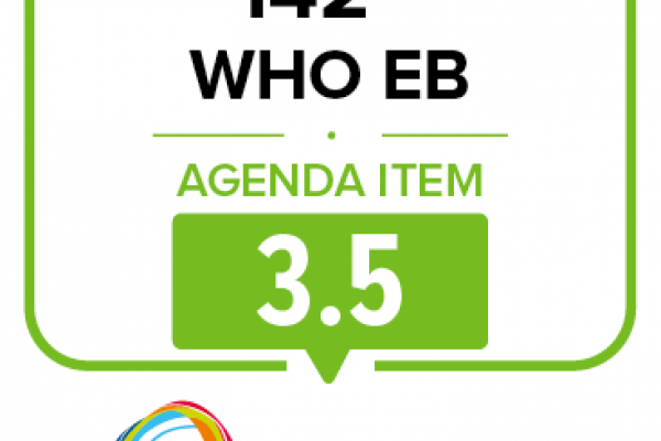 142nd WHO EB Statement on Item 3.5 Health environment and climate change